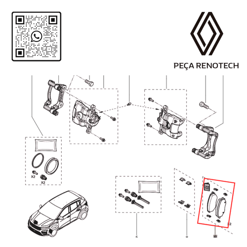 410A12949R PASTILHA DE FREIO DIANTEIRO KARDIAN RN 12949R-X -4-